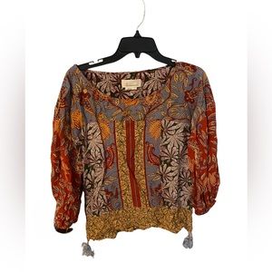 Anthropologie printed blouse